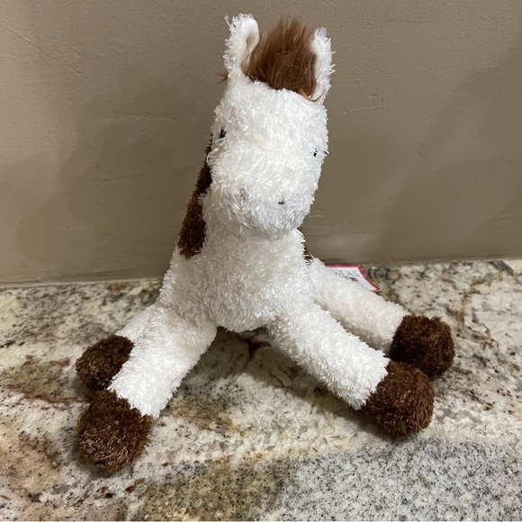 Douglas The Cuddle Toy Stuffed 9" Plush Brown And White Horse Pony Spot New - Picture 3 of 6